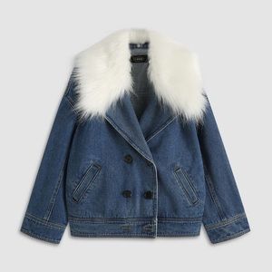 Faux Fur Denim Jacket